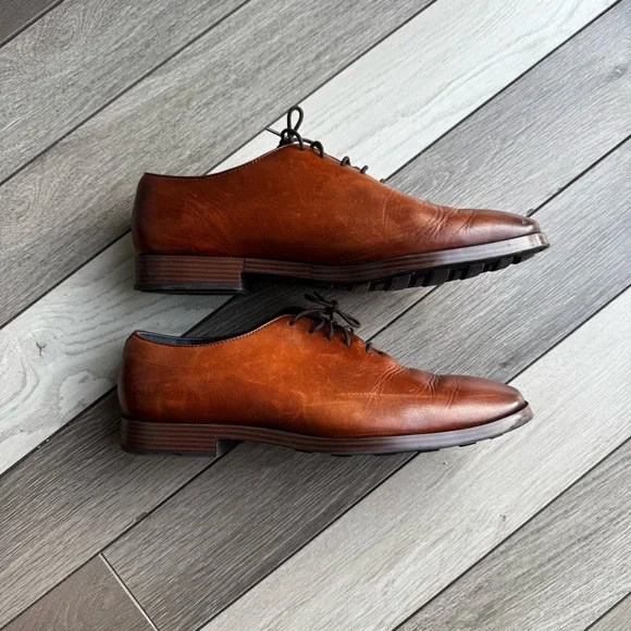 Cole Haan Brown Leather Oxfords - Picture 4 of 7